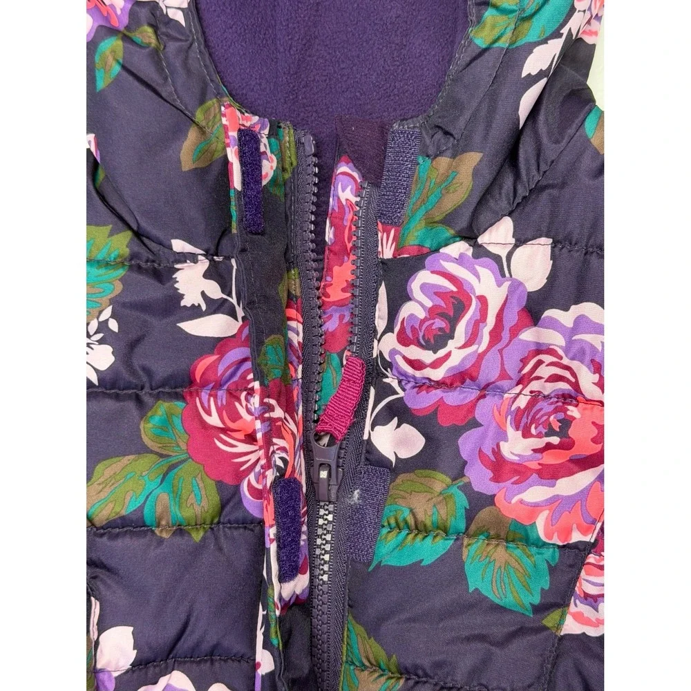 Cherokee Coat 18 Months Purple Floral Puffer Jacket